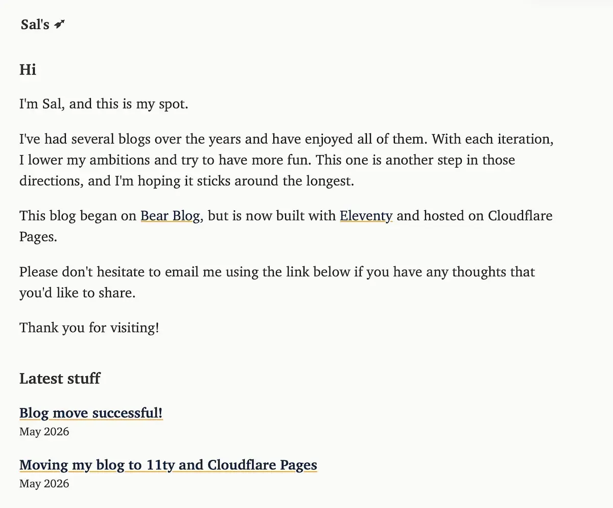 My new blog design