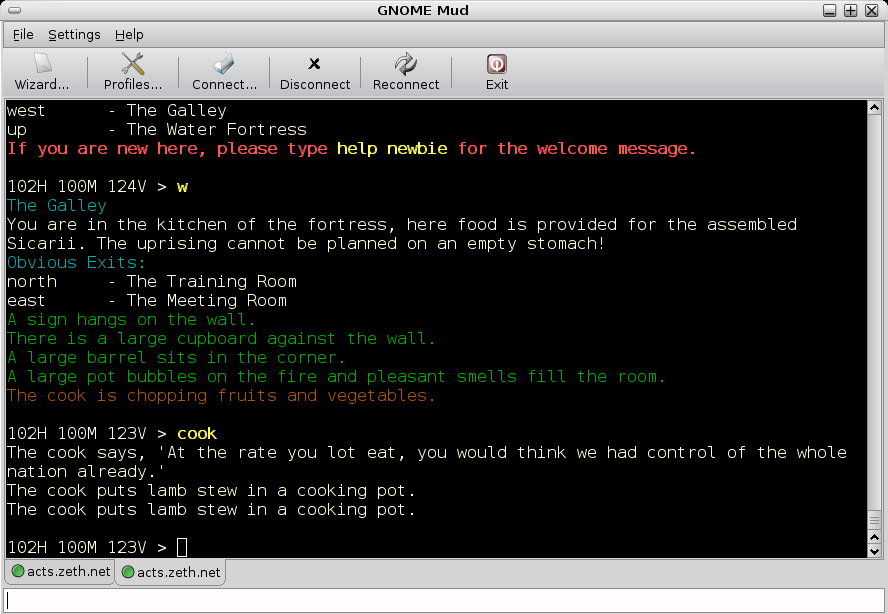 MUD example screenshot